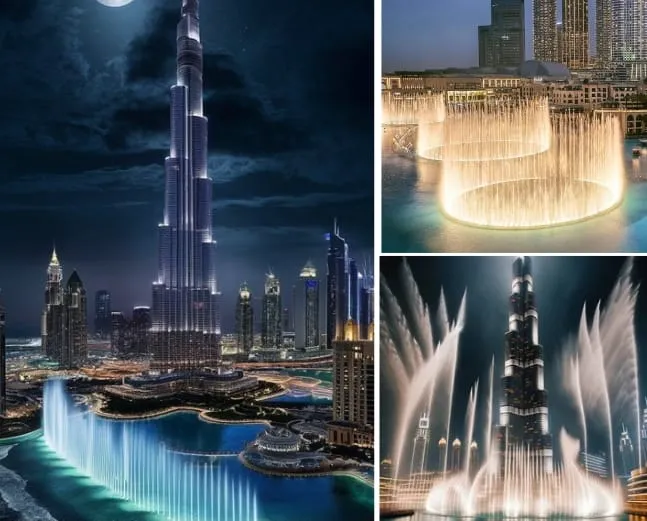 Dubai Fountain & Burj Khalifa
